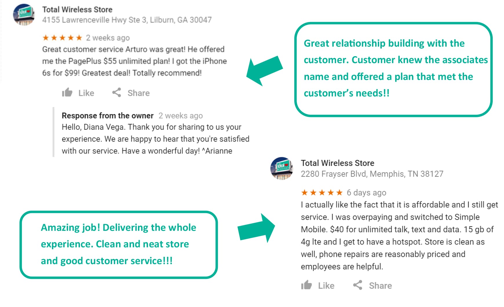 Contact us with your feedback at exclusiveretailer@tracfone.com