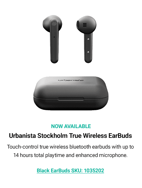 Urbanista Stockholm True Wireless Headphones - Black